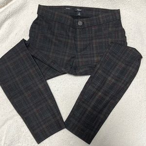 Simply Vera Wang skinny pants. Plaid. EUC